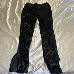 Black leather pants